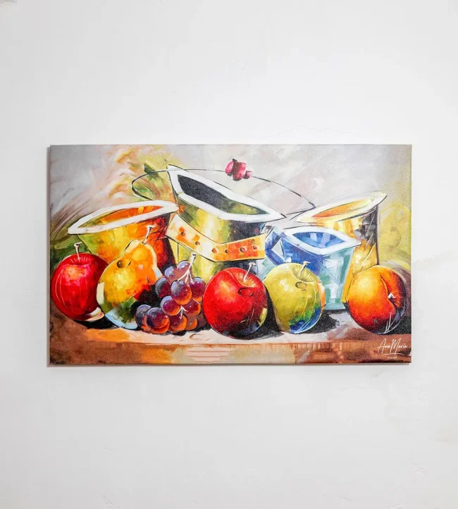 Cuadro fruta y ollas 4