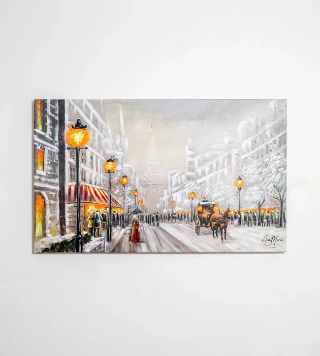Cuadro nieve en paris 4