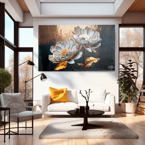 Cuadro Esplendor de Flor Dorada