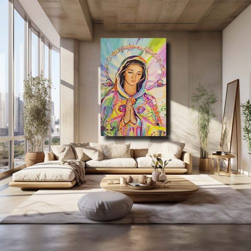 Cuadro Virgen Estilo Pop Art